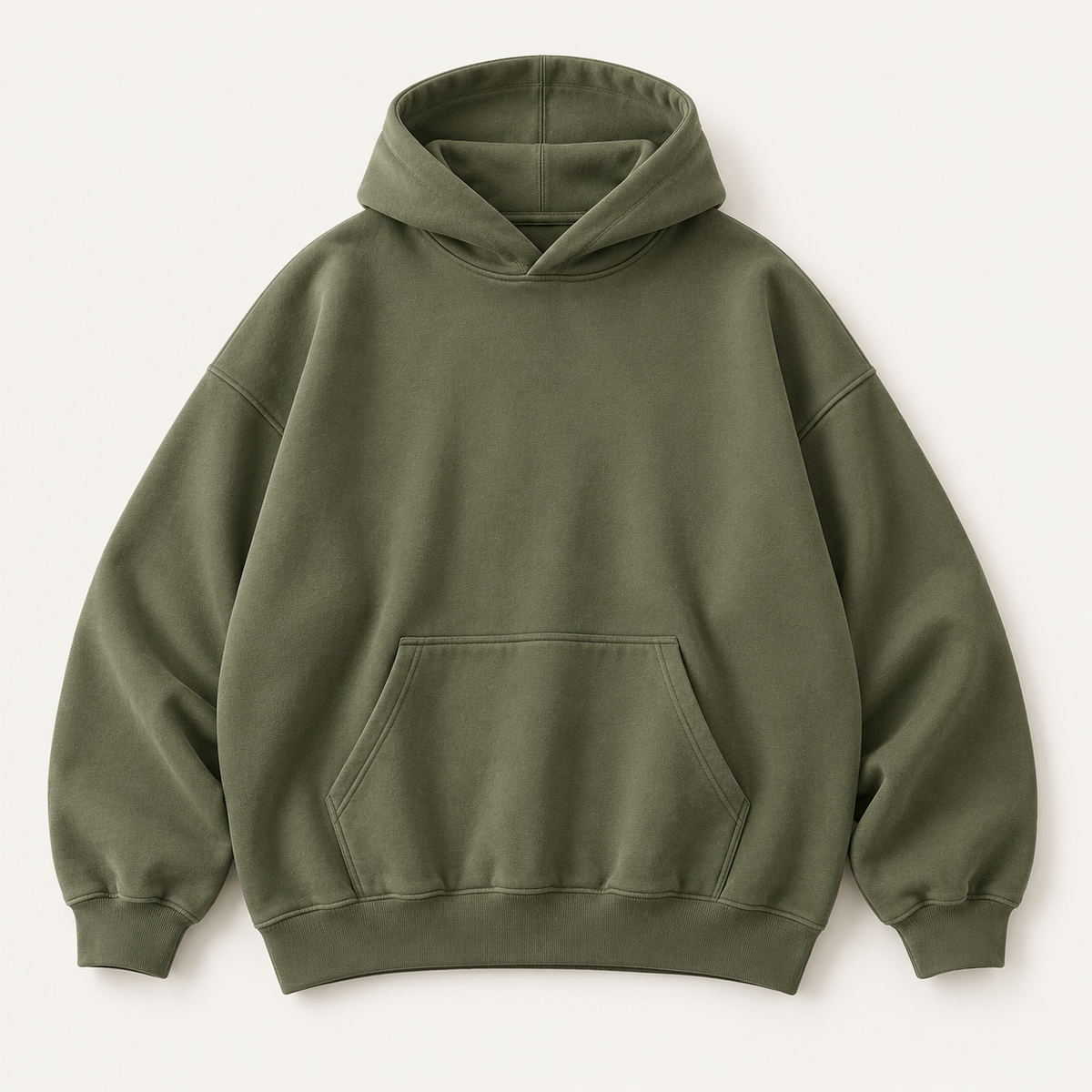 COMMON FORM Oversized Hoodie in Olive