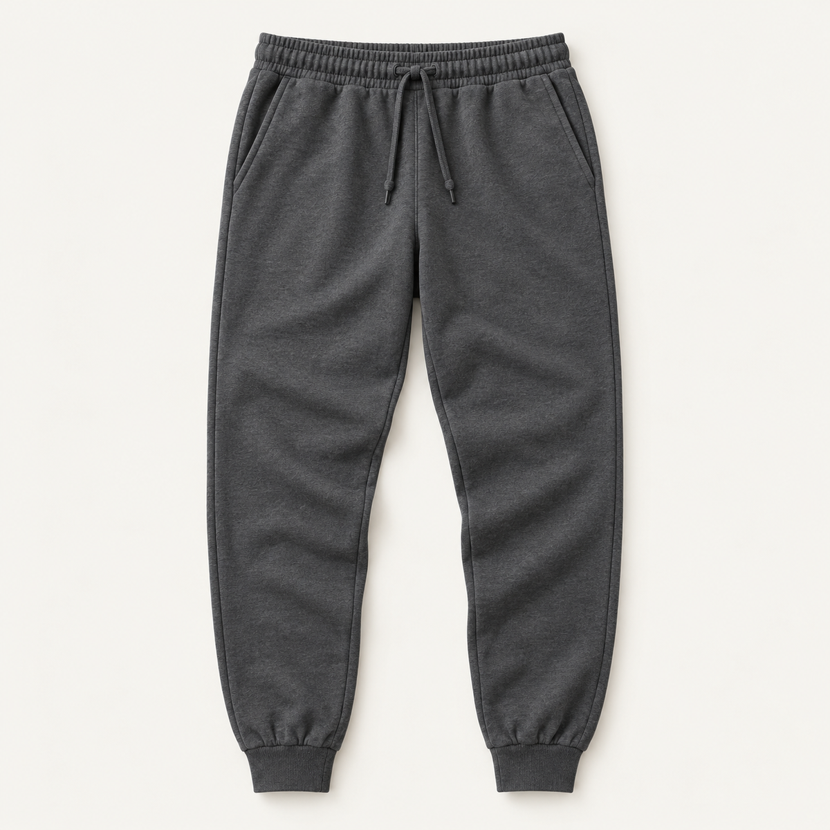 COMMON FORM Cuffed Trackpants in Charcoal