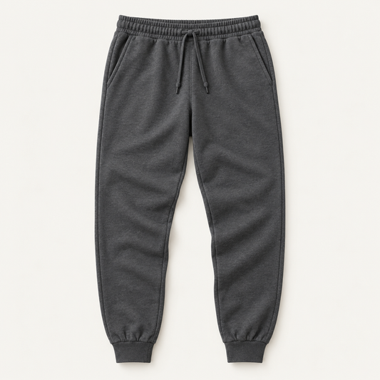 COMMON FORM Cuffed Trackpants in Charcoal
