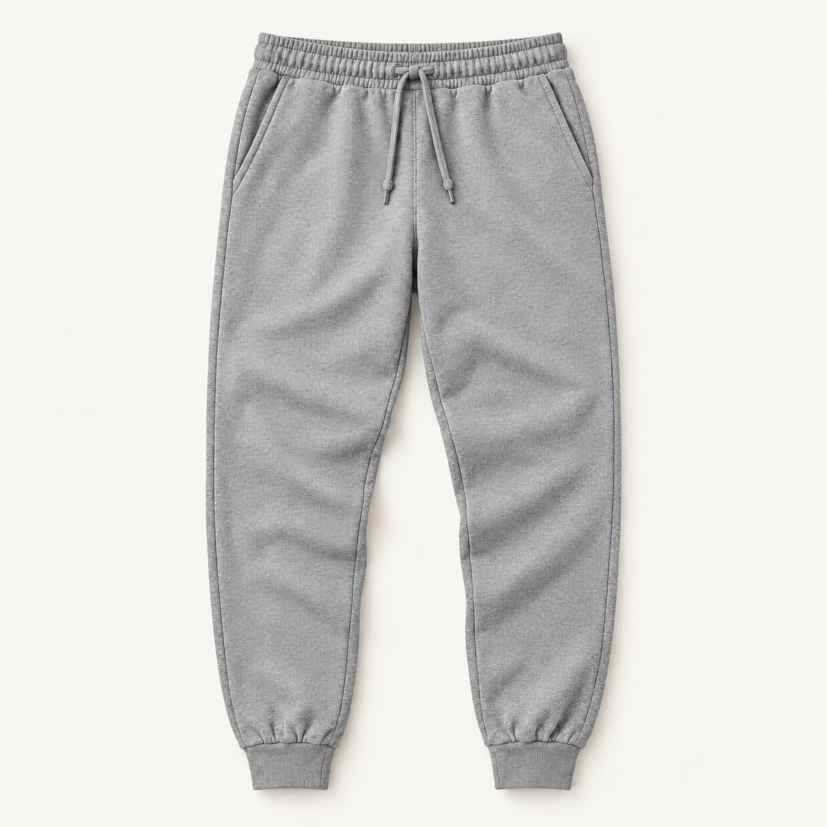 COMMON FORM Cuffed Trackpants in Heather Grey