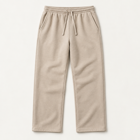 COMMON FORM Straight Trackpants in Stone
