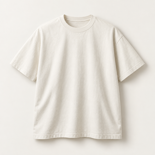 COMMON FORM Heavyweight Tee in Cream