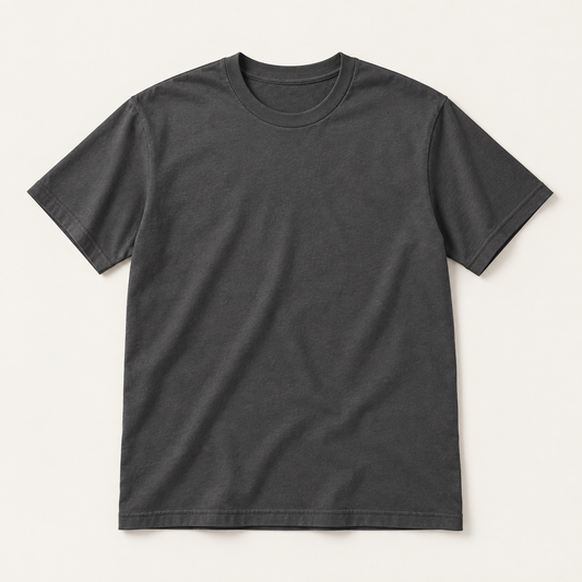 COMMON FORM Core Crew Tee in Charcoal